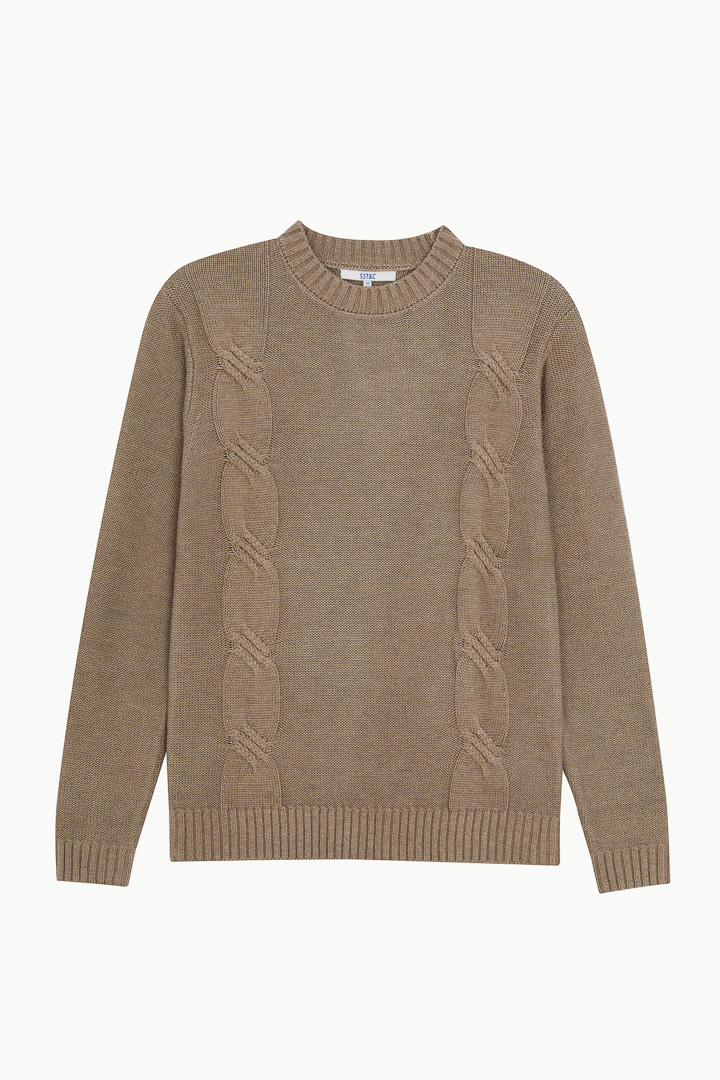 SST&C #Online Exclusive  Floral Apricot Twist Crew Neck Sweater | 1112210004  (Outlet)_7