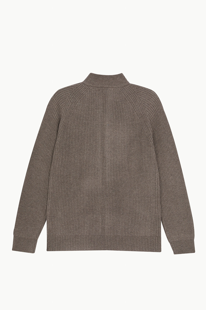 SST&C #Online Exclusive  Camel Brown Zip Cardigan | 1112210010  (Outlet)_8
