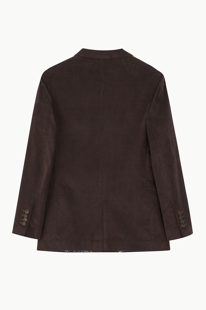 SST&C #Online Exclusive  Brown Corduroy Double-Breasted Casual Suit Jacket | 0612210004  (Outlet)_9