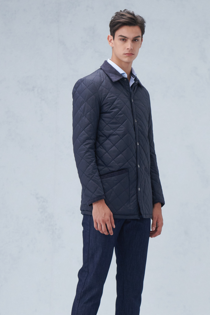 SST&C #Online Exclusive  Navy Quilted Cotton Jacket | 0612210007  (Outlet)_2
