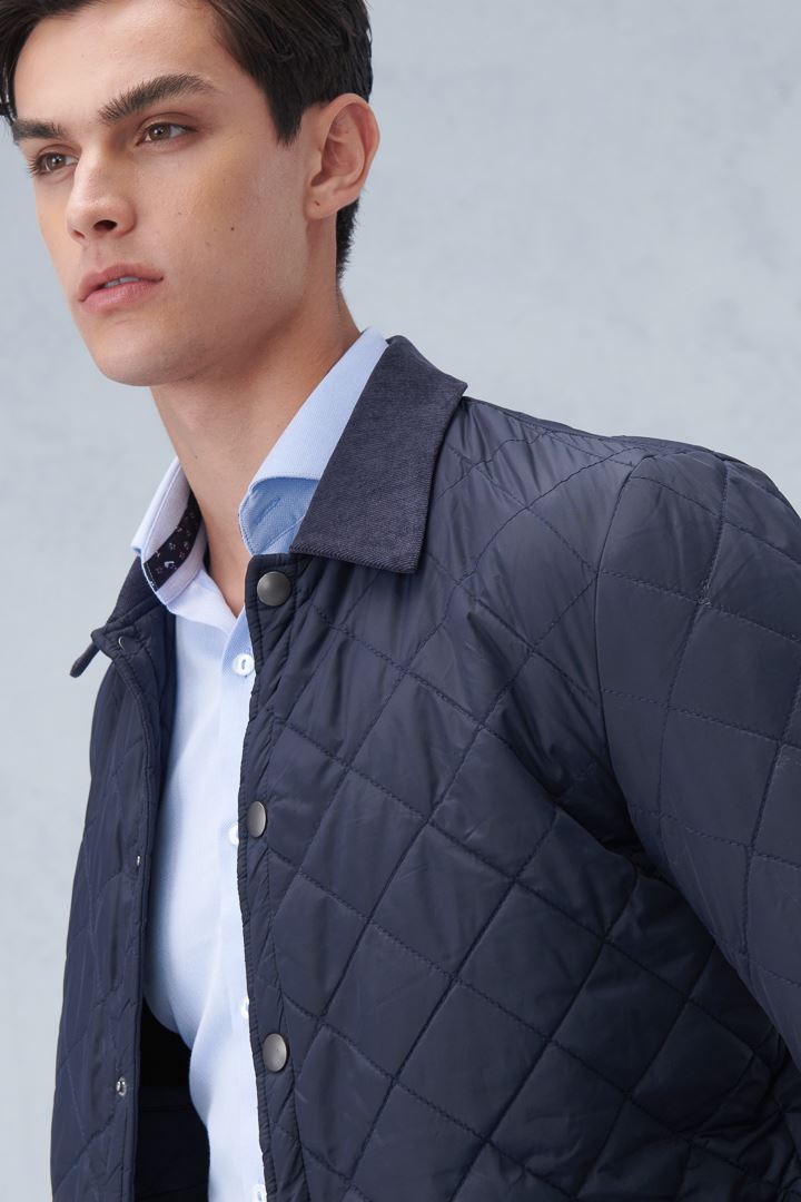 SST&C #網路獨賣款 藏青絎縫鋪棉外套 | 0612210007 (outlet)_5