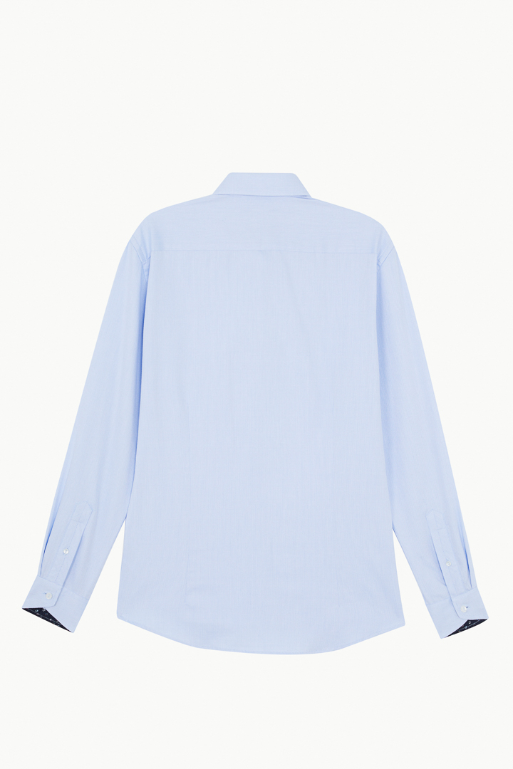 SST&C #Easycare  Blue Herringbone Slim Fit Shirt | 0312210014  (Outlet)_9