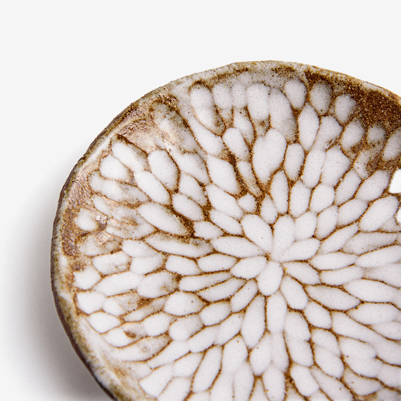 職人 霜霧刻紋 12.5cm 陶瓷小圓盤︱花瓣︱單品_3