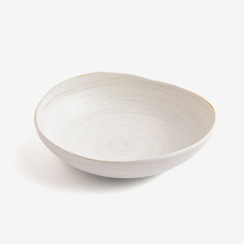 職人 手捻灰雪 15cm 陶瓷淺盤︱單品_0