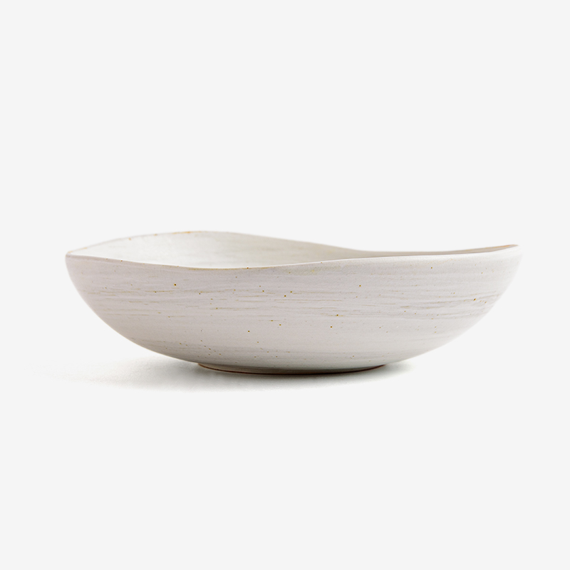 職人 手捻灰雪 15cm 陶瓷淺盤︱單品_1