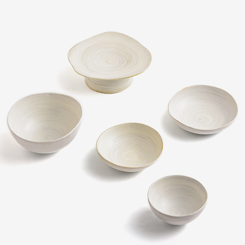 職人 手捻灰雪 12cm 陶瓷碗︱單品_3