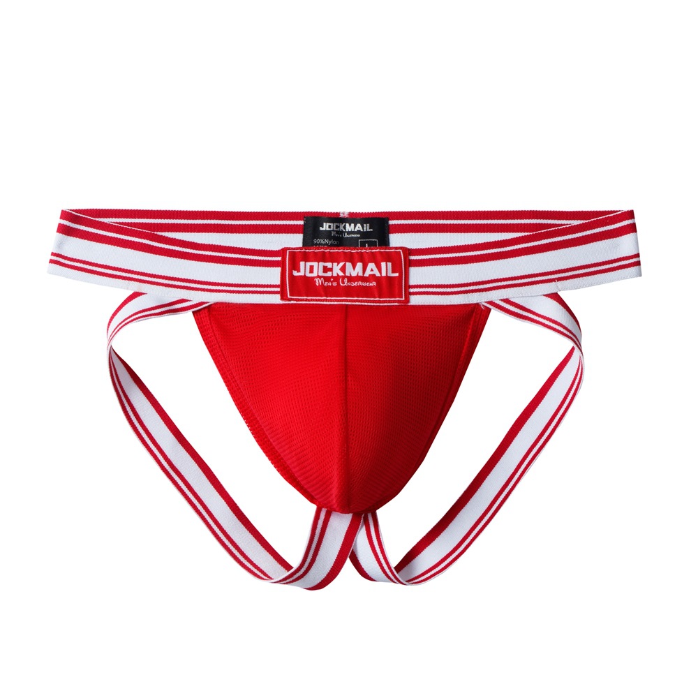 JOCKMAIL 彈力網眼後空內褲(多色)(JM242)_0
