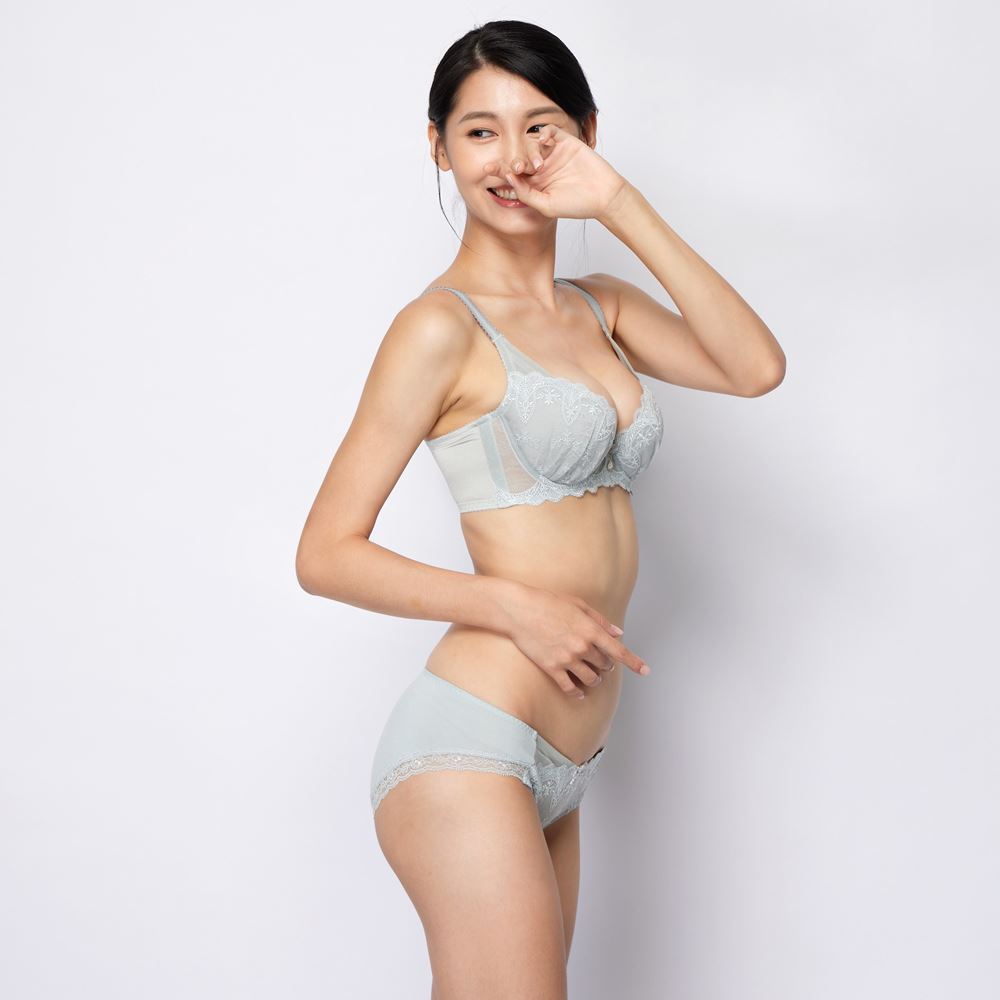 莎薇-魔力推推 M-3L中低腰三角褲(尤加利葉灰) AB4628搭配內褲-AS2108F5_2