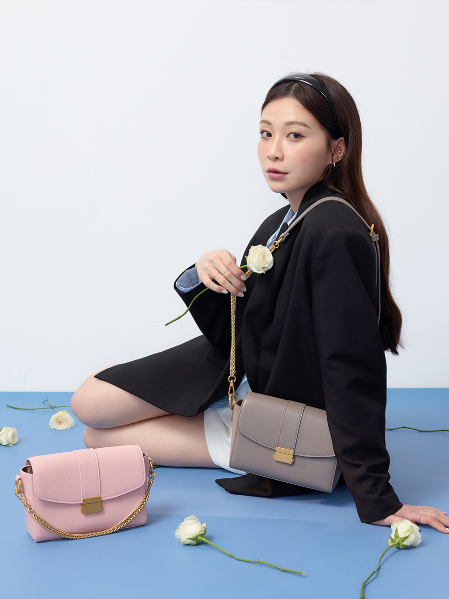 S'AIME■真皮3WAY雙錬壓釦小方包 本革3wayショルダーバッグ/送込 S'AIME 真皮3WAY雙鍊壓釦小方包｜ S'AIME東京企劃