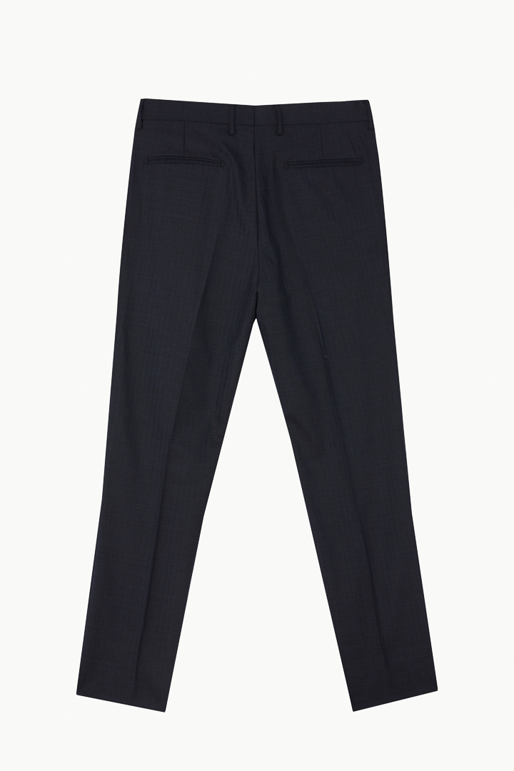 SST&C #Machine Washable Series  Navy Striped Pattern Slim Fit Suit Trousers | 0212210005  (Outlet)_6