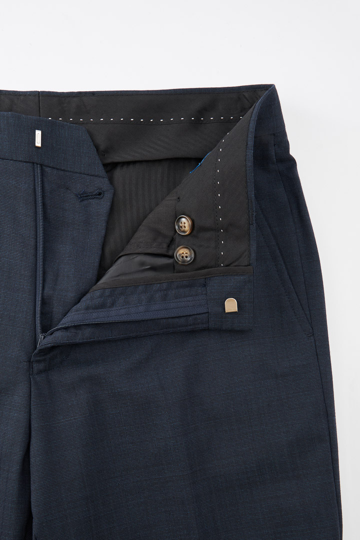 SST&C #Machine Washable Series  Navy Striped Pattern Slim Fit Suit Trousers | 0212210005  (Outlet)_9