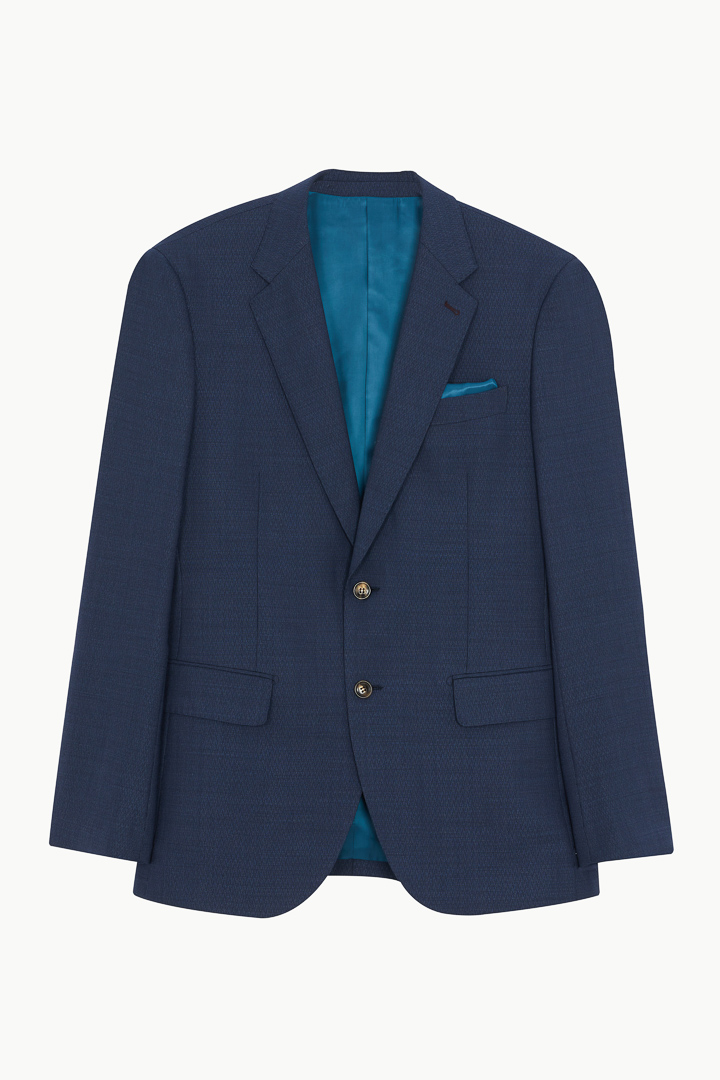 SST&C #Milan Series  Navy Blue Striped Pattern Lining Slim Fit Suit Jacket | 0112210001  (Outlet)_5