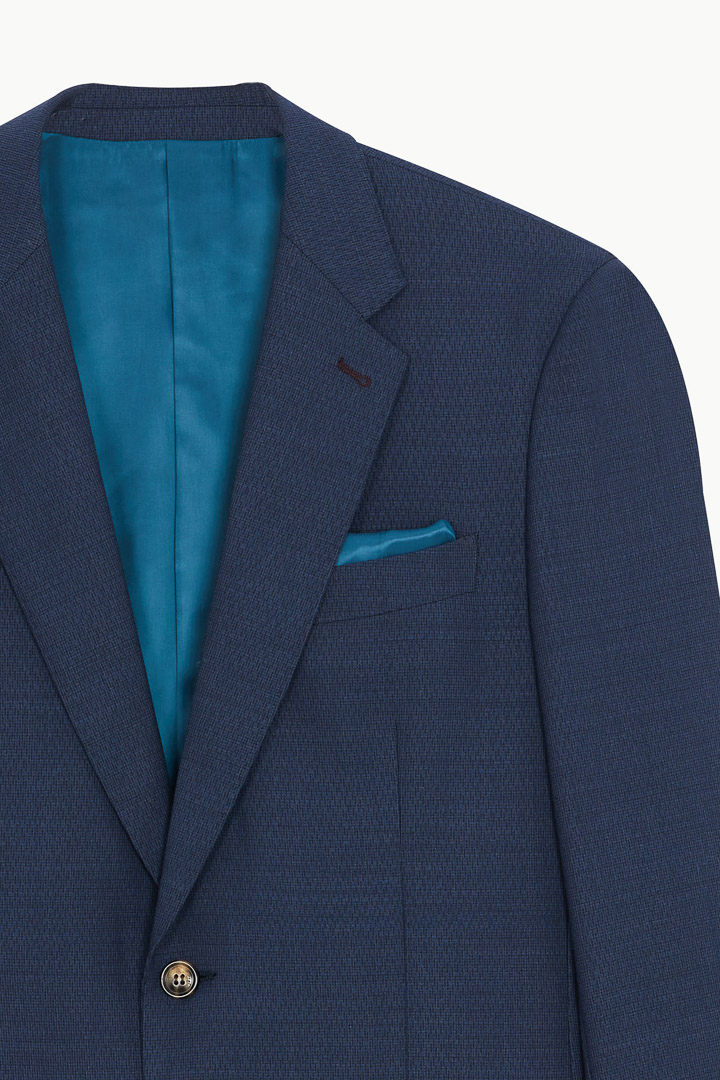 SST&C #Milan Series  Navy Blue Striped Pattern Lining Slim Fit Suit Jacket | 0112210001  (Outlet)_6