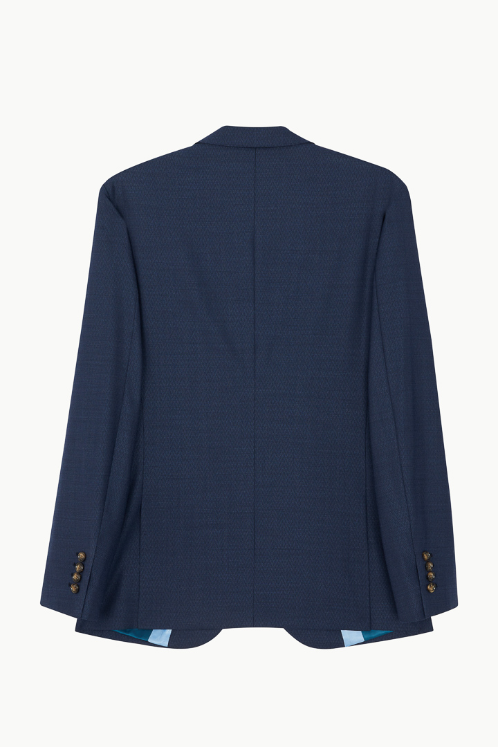 SST&C #Milan Series  Navy Blue Striped Pattern Lining Slim Fit Suit Jacket | 0112210001  (Outlet)_8