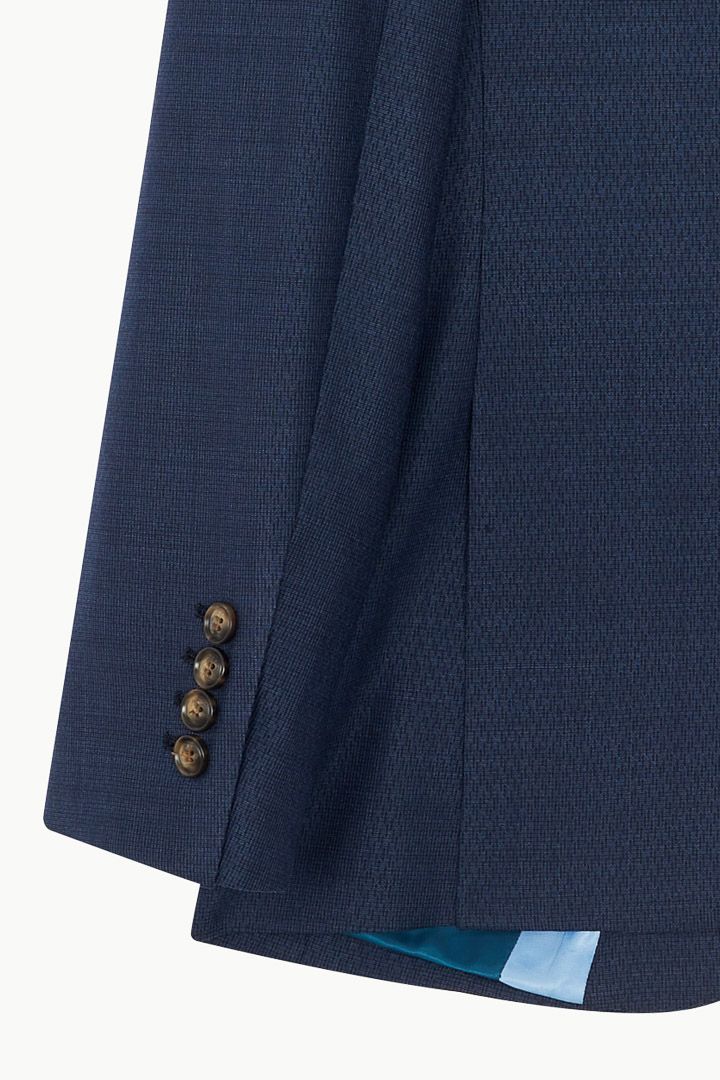 SST&C #Milan Series  Navy Blue Striped Pattern Lining Slim Fit Suit Jacket | 0112210001  (Outlet)_9