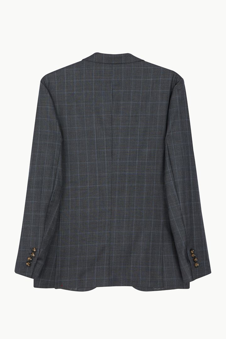 SST&C #Milan Series  Gray Check Pattern Slim Fit Suit Jacket | 0112210002  (Outlet)_8