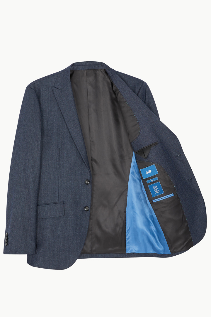 SST&C #Machine Washable Series  Dark Gray Textured Slim Fit Suit Jacket | 0112210004  (Outlet)_7