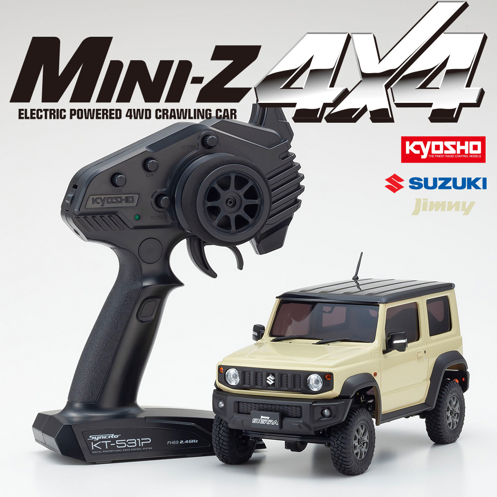 【原定價9600】32530IV MINI-Z 4×4 Series Suzuki Jimny Sierra Chiffon Ivory Metallic Ready Set_0