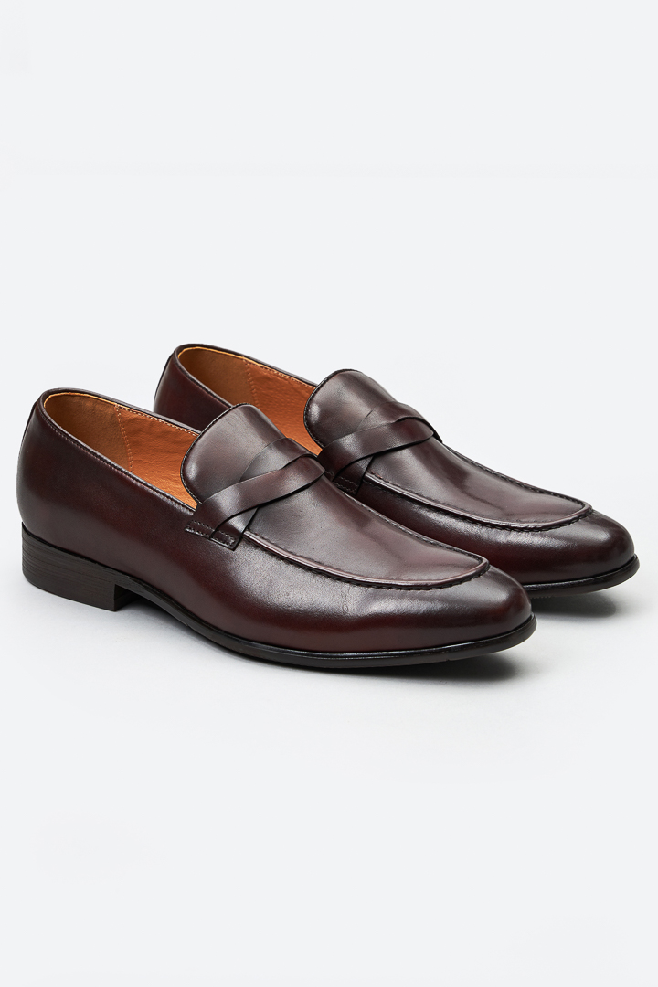 SST&C Dark Brown Loafers | 1312209004  (Outlet)_0