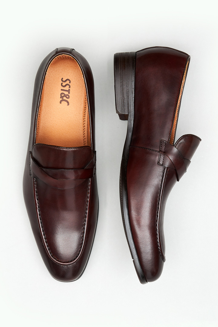 SST&C Dark Brown Loafers | 1312209004  (Outlet)_4
