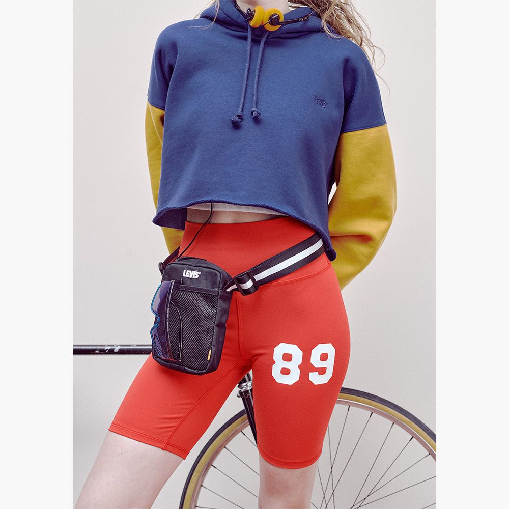 Levis Gold Tab金標系列 女款 五分瑜珈褲 硃砂紅 熱賣單品