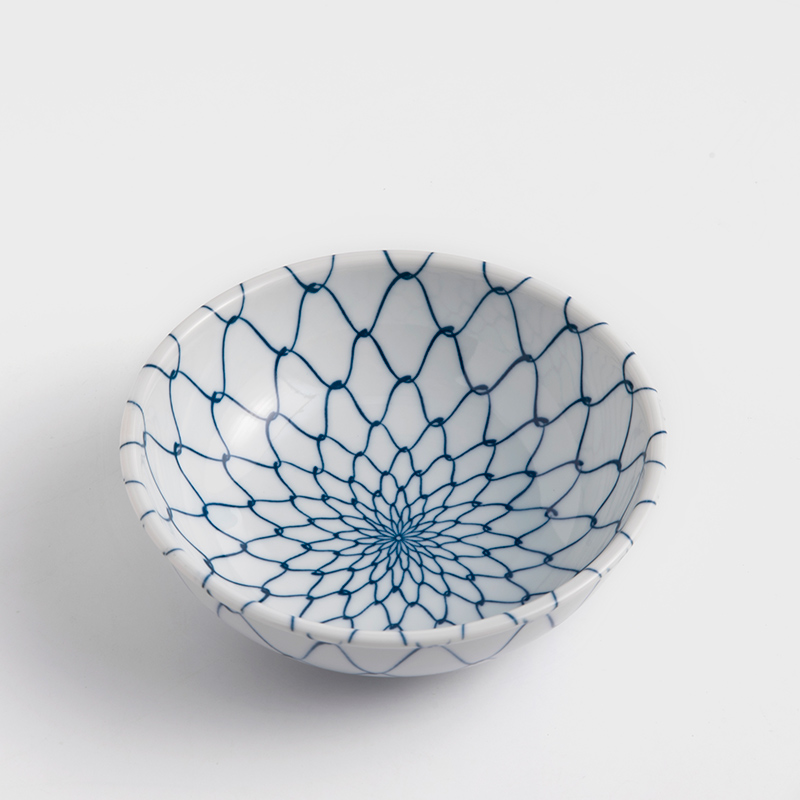 Netted 16cm Ceramic Bowl | Blue_1
