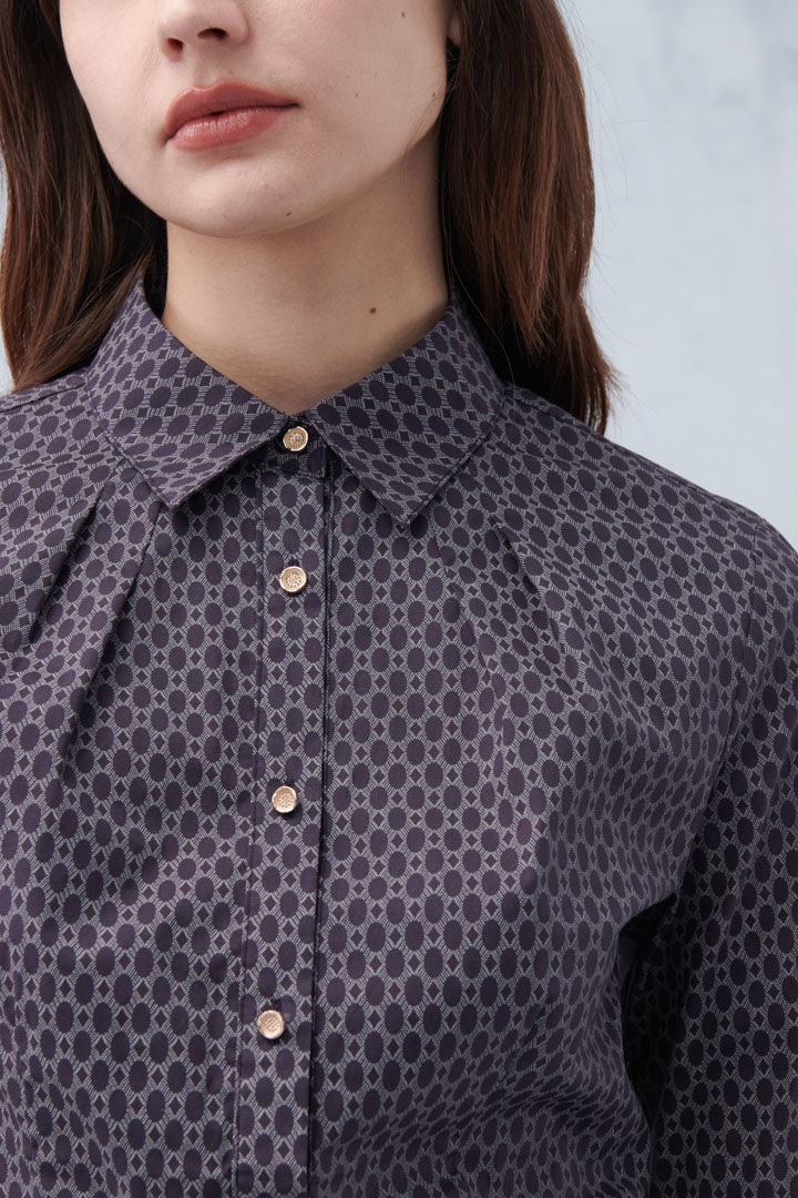 SST&C Burgundy Elegant Printed Shirt | 7562210003  (Outlet)_7