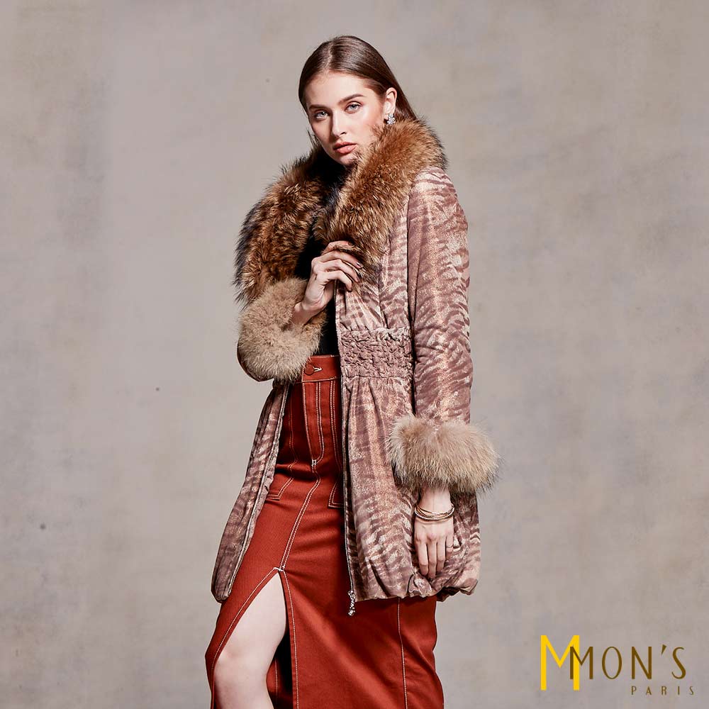 時尚紋小羊皮保暖大衣【MON’S 流行服飾】_4