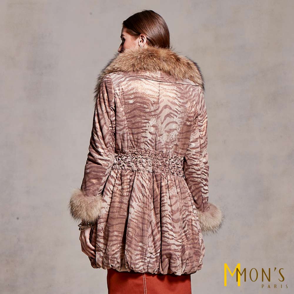 時尚紋小羊皮保暖大衣【MON’S 流行服飾】_5