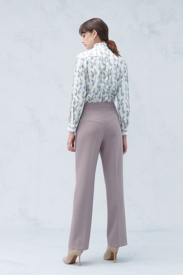 SST&C Women'S Fog Purple Comfortable Straight Suit Trousers | 7262210006  (Outlet)_8