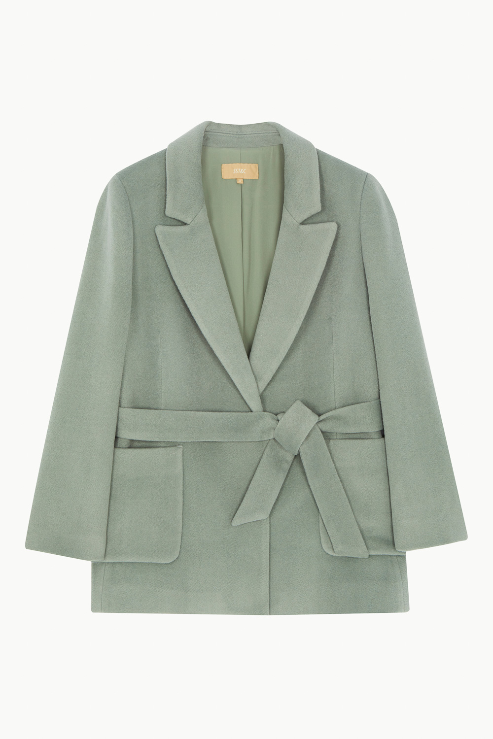 SST&C #Online Exclusive  Mid-Turquoise Strappy Peacoat | 8162210008  (Outlet)_9