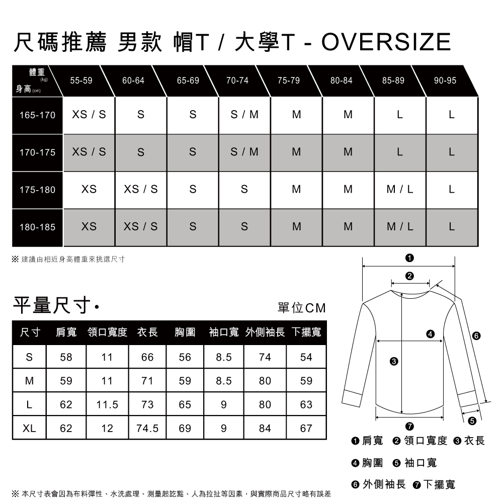 滑板系列 男款 Oversize寬鬆版超重磅亨利領大學T / 550GSM厚棉 / 指印街頭印花 熱賣單品_7