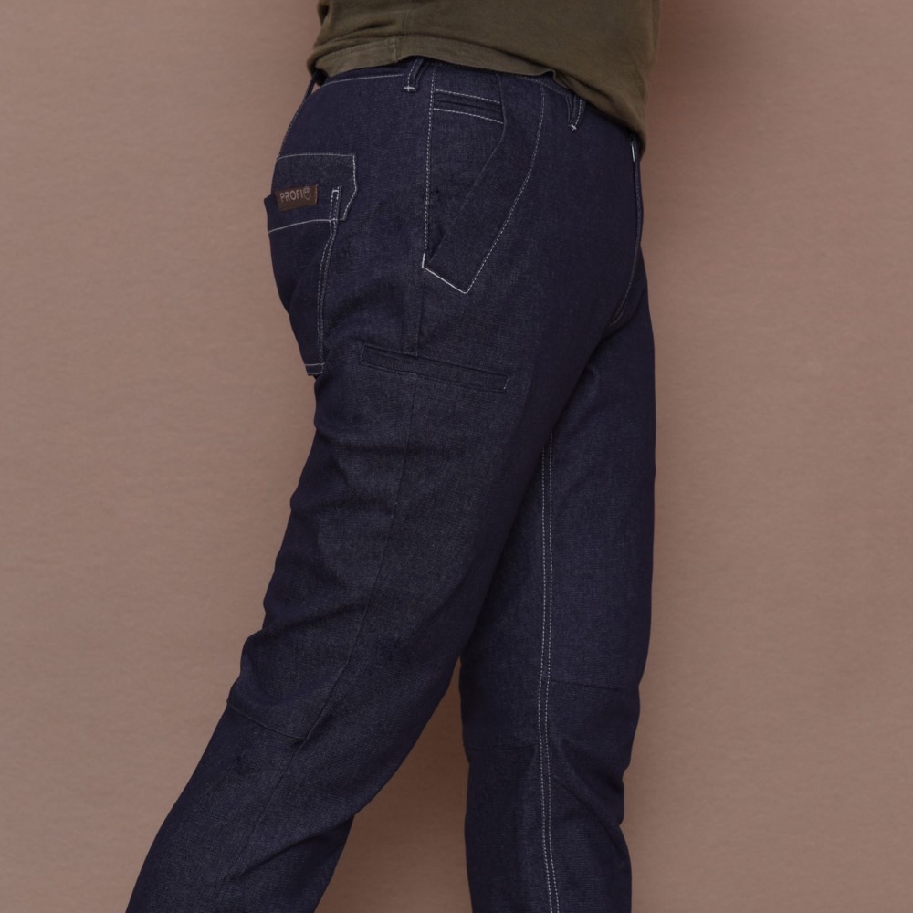 【PROFI】MO005 Moscow Super-resistant Multi-pockets Mid-rise Straight Functional Denim Pants_4