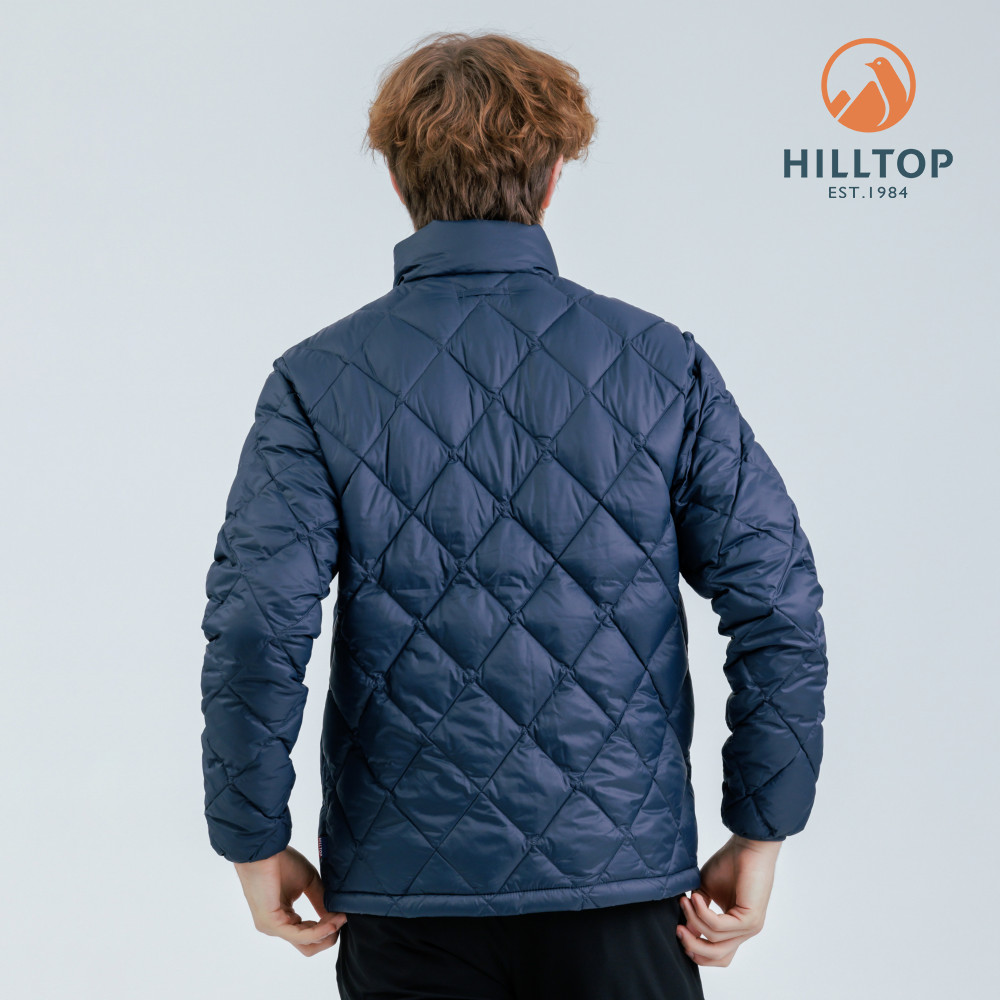 HILLTOP山頂鳥羽絨短大衣男款深藍｜PF22XM17ECE2