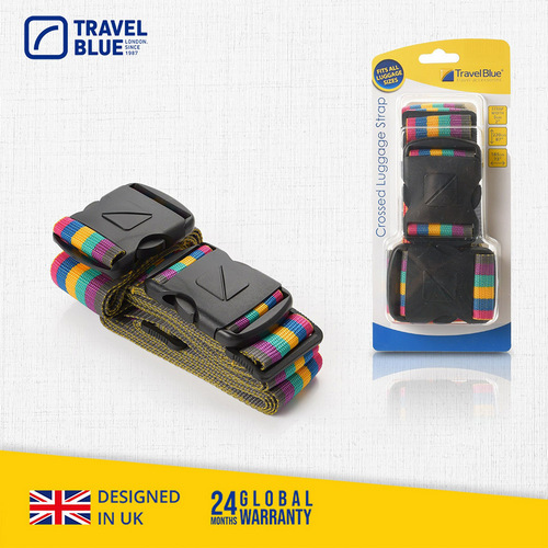 【TravelBlue】Crossed Luggage Strap 十字型行李束帶 TB-042_1