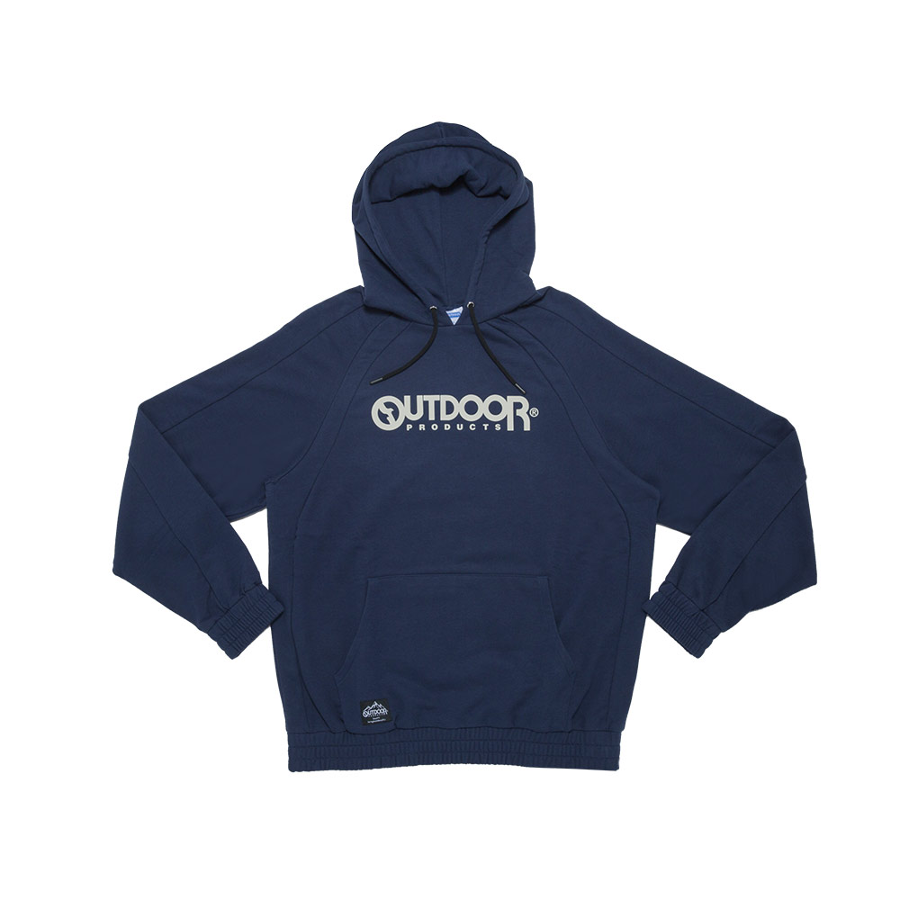 【OUTDOOR】LOGO長袖連帽口袋運動T恤-深藍色 OD222306NY (ODCLO)_2