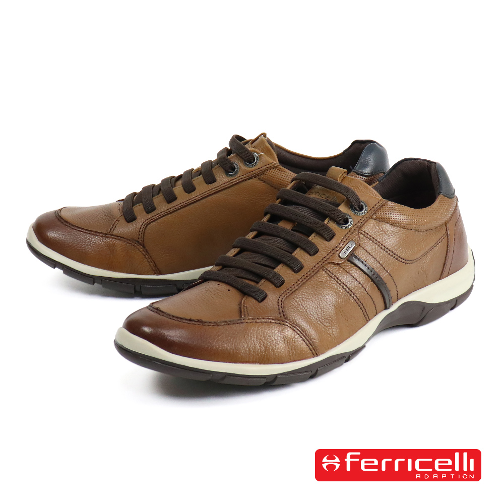 【Ferricelli】輕量舒適健走復古休閒鞋 咖啡色(F42550-CAM)