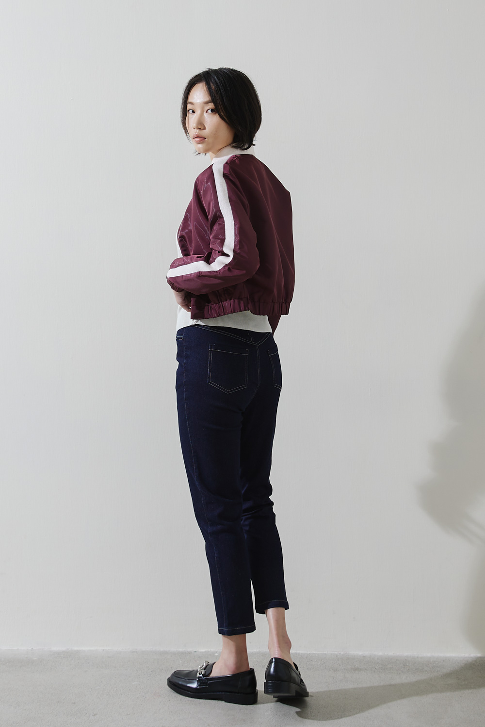 SST&C #Online Exclusive  Burgundy Casual Windbreaker Jacket | 8161809008  (Outlet)_2