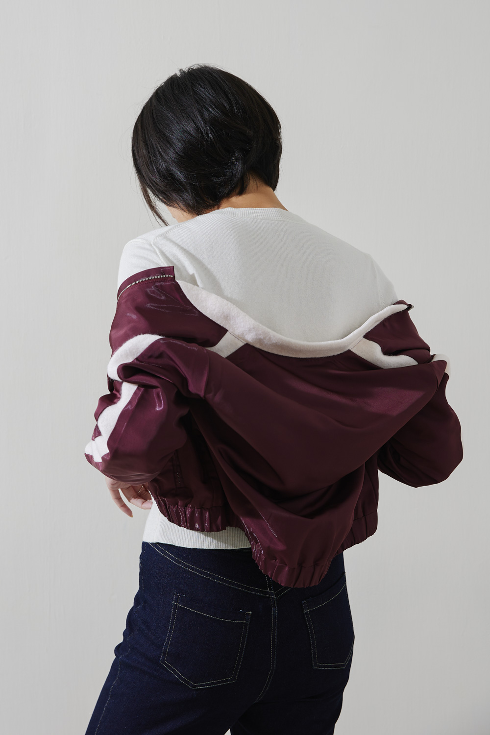 SST&C #Online Exclusive  Burgundy Casual Windbreaker Jacket | 8161809008  (Outlet)_6