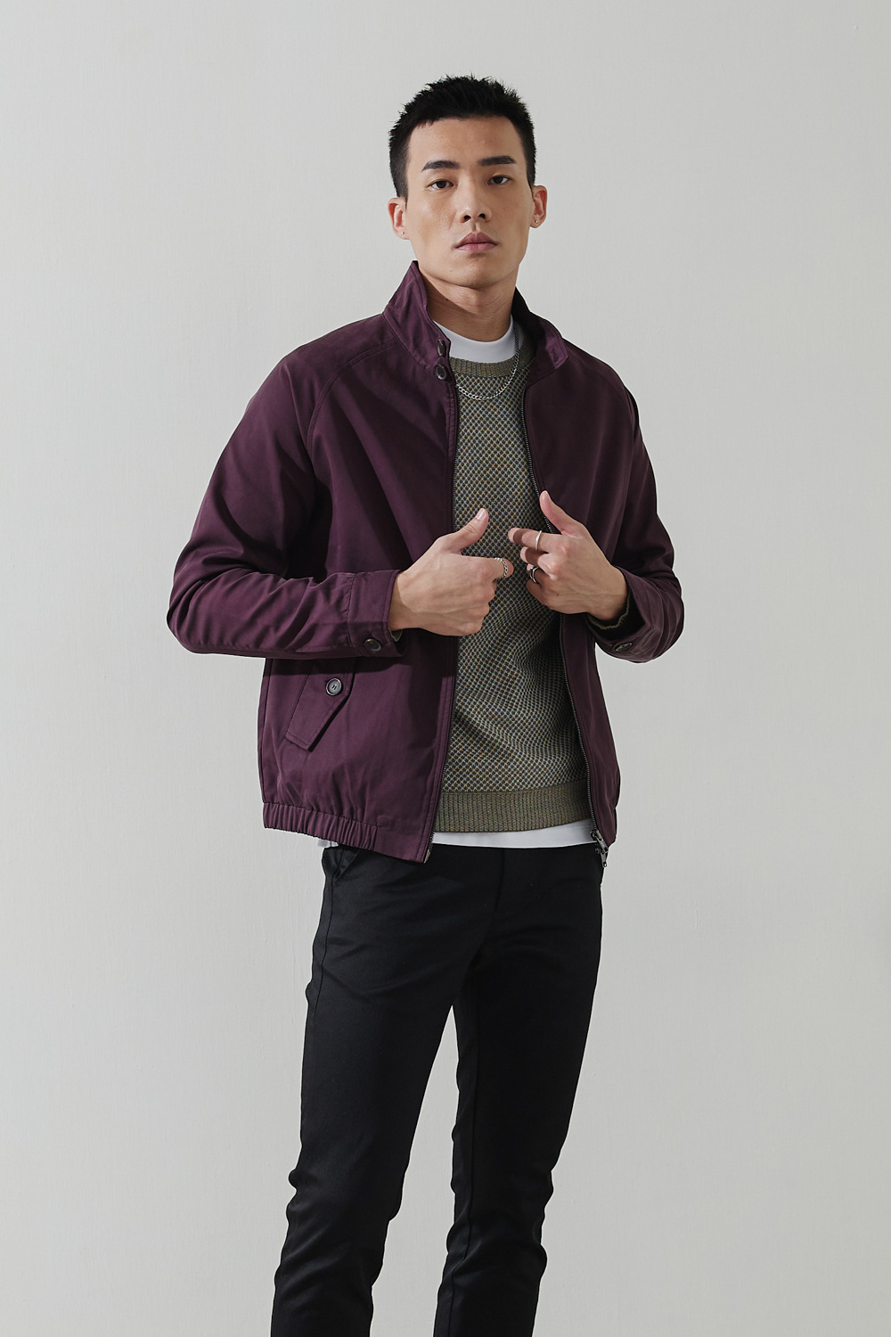 SST&C #Official Website Exclusive  Burgundy Bomber Jacket | 0612110004  (Outlet)_1