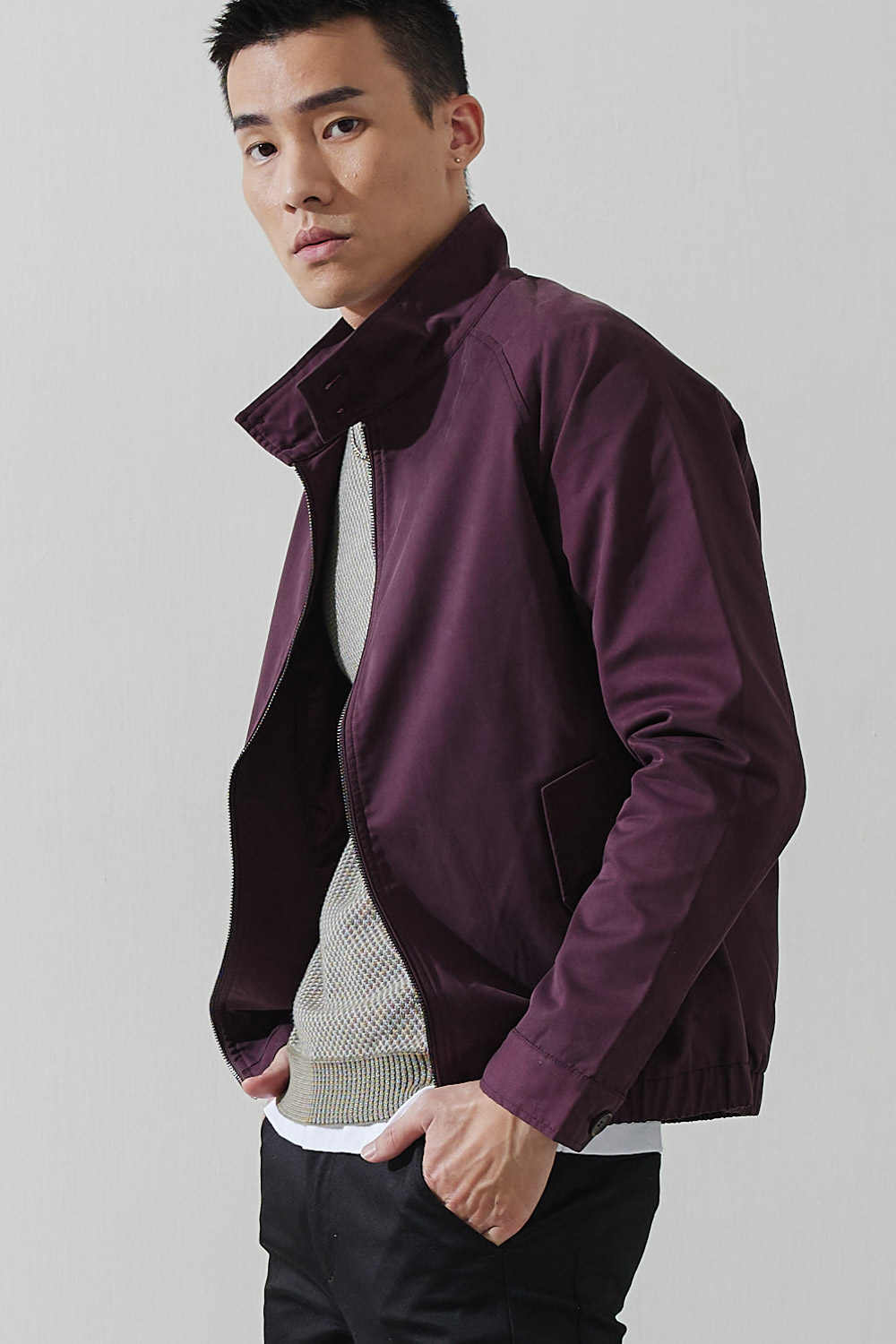 SST&C #Official Website Exclusive  Burgundy Bomber Jacket | 0612110004  (Outlet)_2