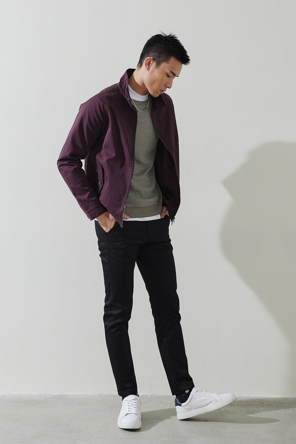 SST&C #Official Website Exclusive  Burgundy Bomber Jacket | 0612110004  (Outlet)_3
