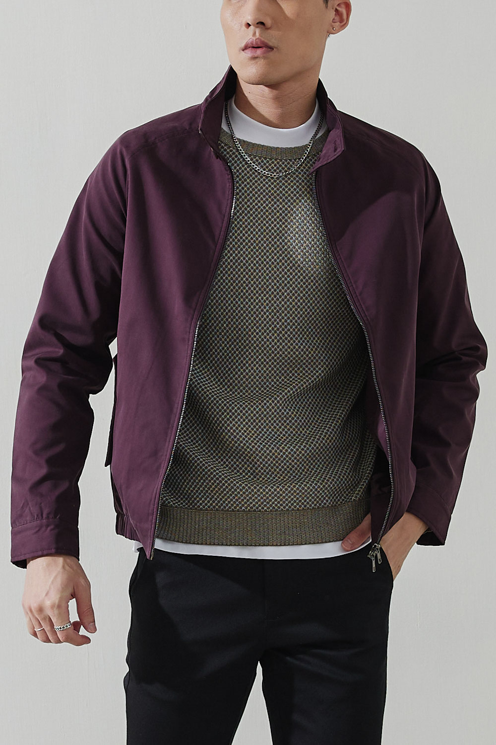 SST&C #Official Website Exclusive  Burgundy Bomber Jacket | 0612110004  (Outlet)_6