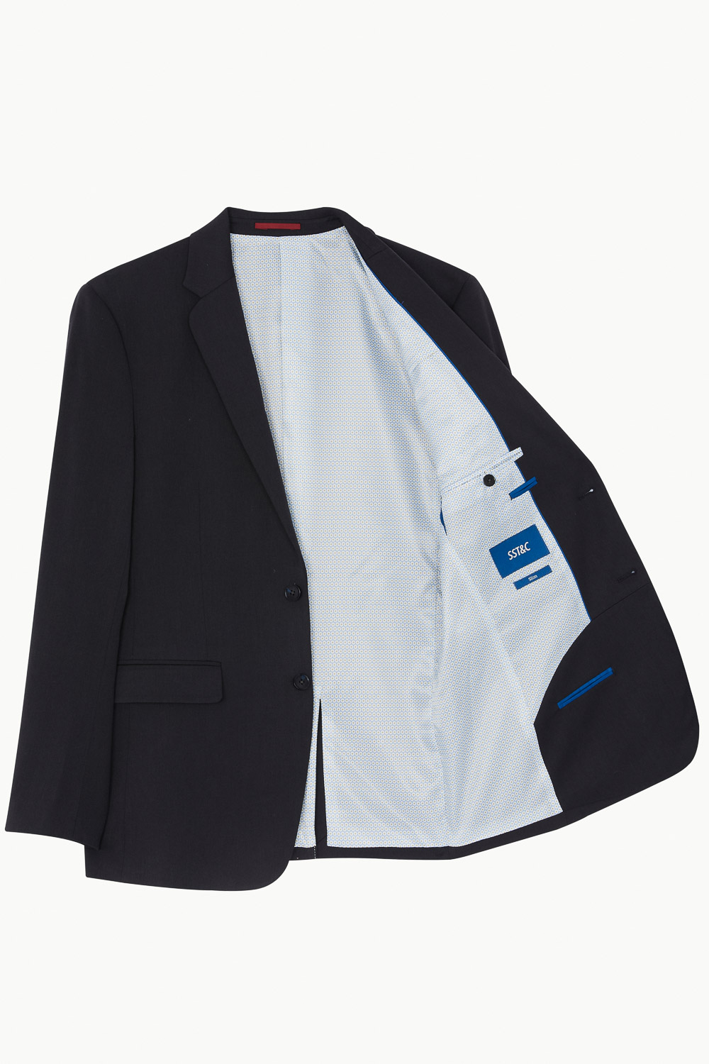 SST&C Charcoal Gray Slim Fit Suit Jacket | 0112211001  (Outlet)_9