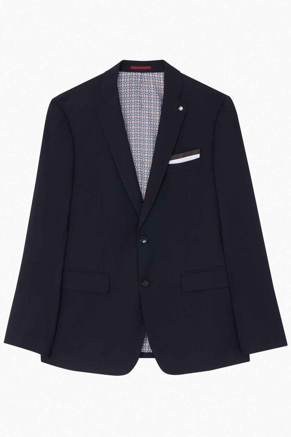 SST&C Black Pinstripe Pattern Tailored Suit Jacket | 0112211002  (Outlet)_7