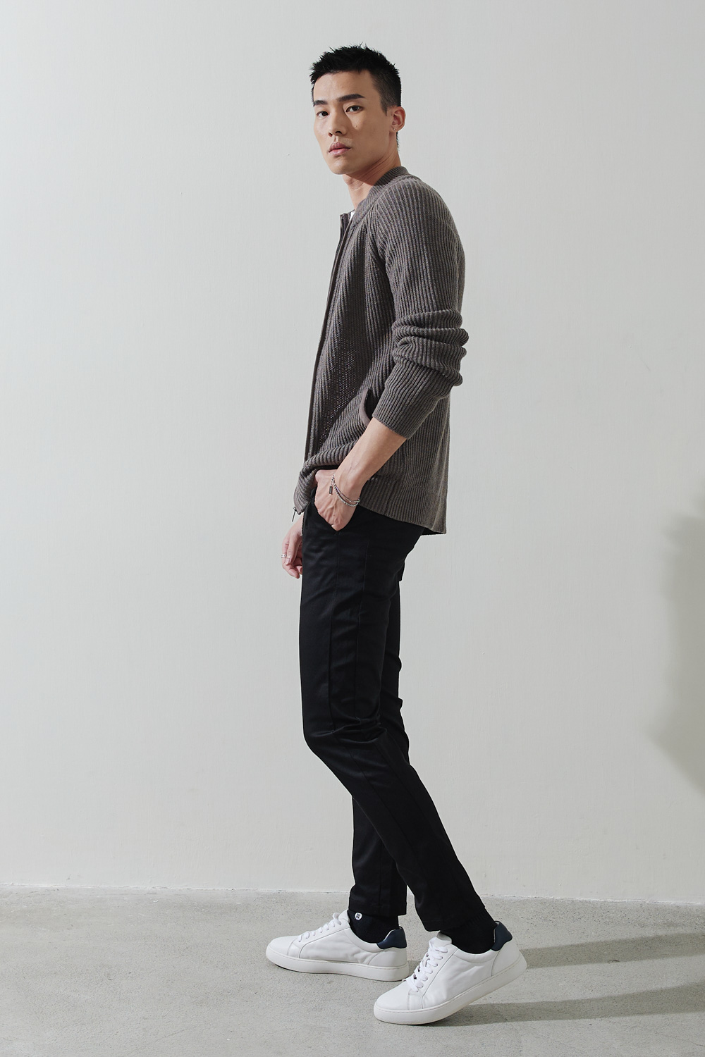 SST&C #Online Exclusive  Camel Brown Zip Cardigan | 1112210010  (Outlet)_3