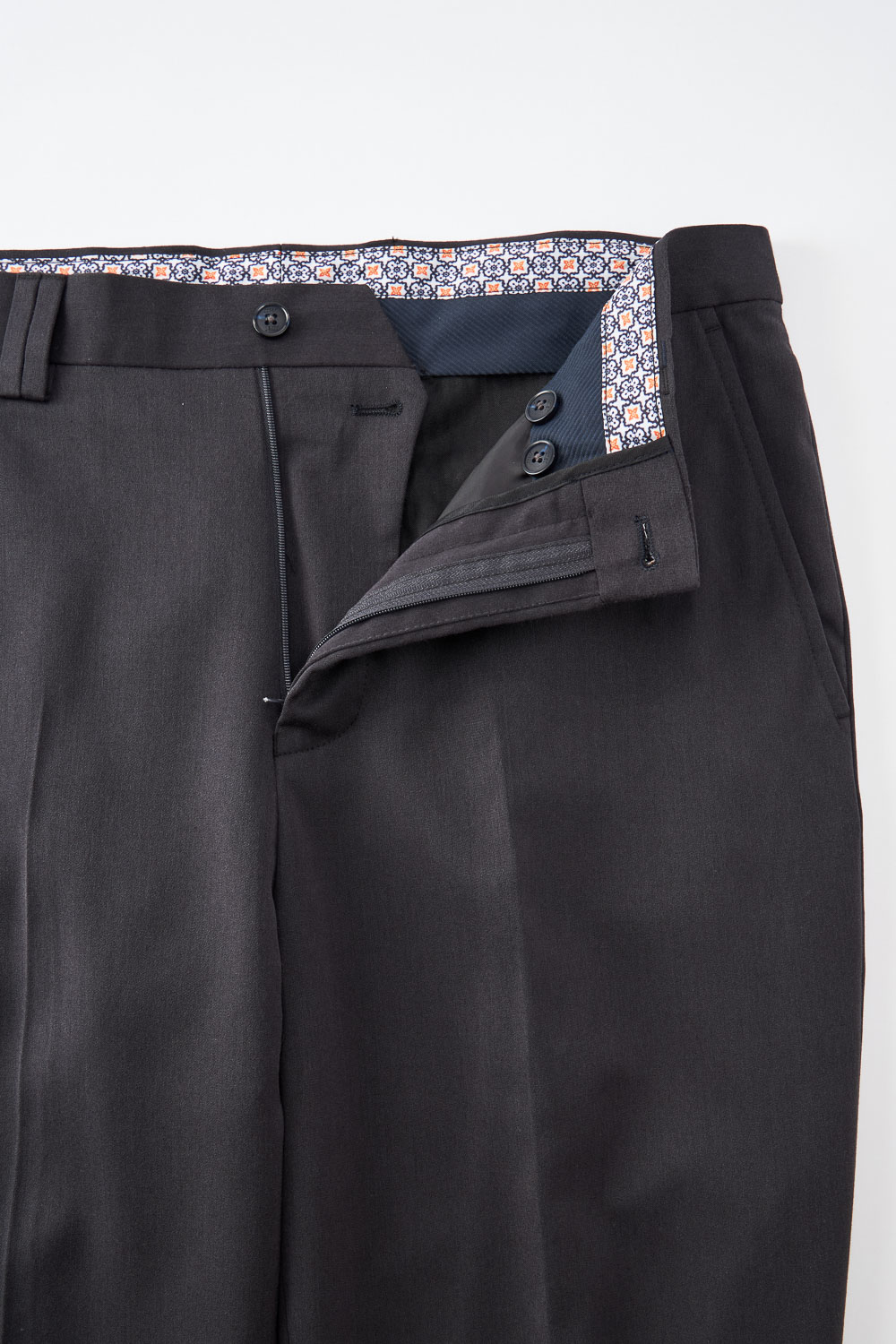 SST&C Charcoal Gray Slim Fit Suit Trousers | 0212211001  (Outlet)_8