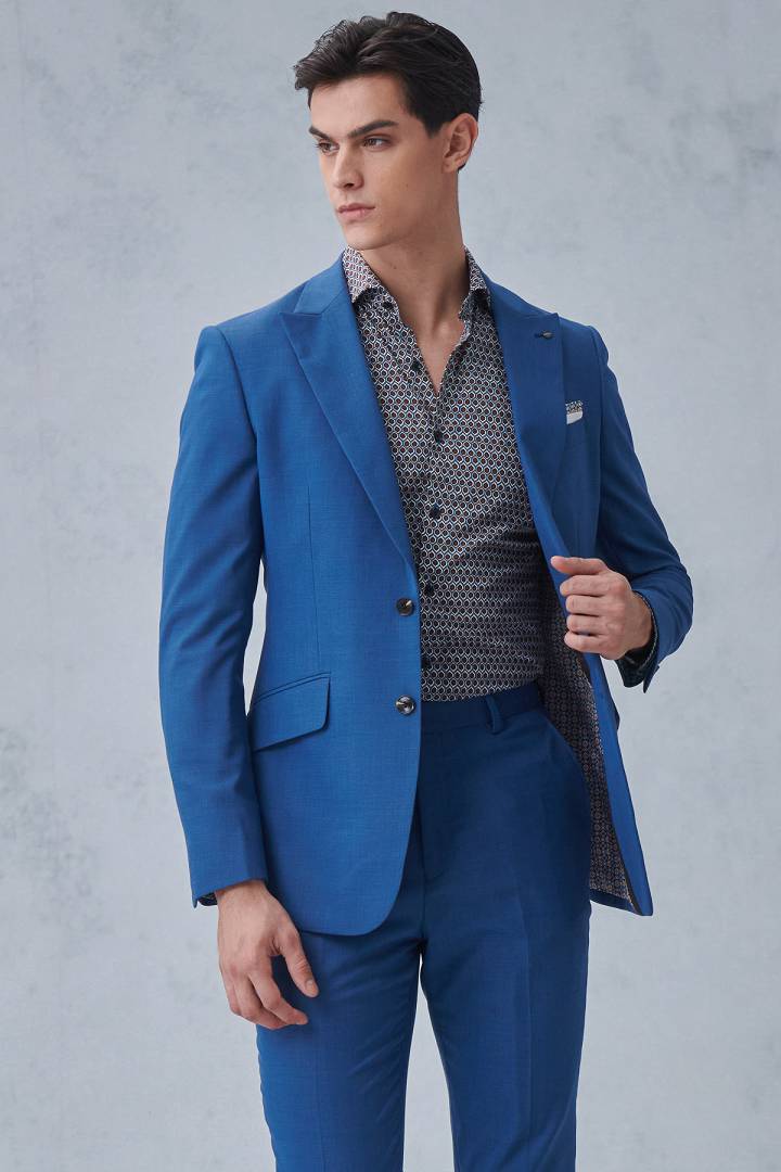 SST&C Light Blue Tailor'S Suit Jacket | 0112211004  (Outlet)_4