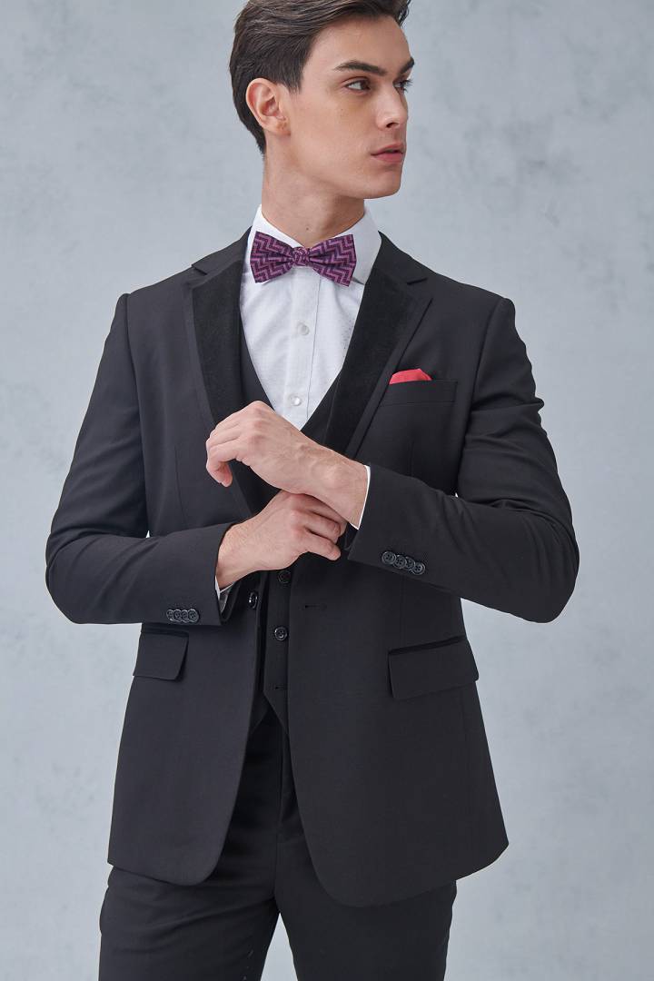 SST&C #網路獨買款  黑色修身晚宴服外套 | 0112211006 (outlet)_0