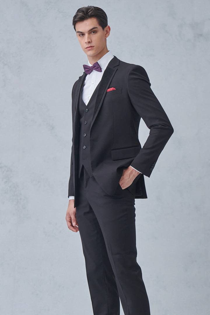SST&C #網路獨買款  黑色修身晚宴服外套 | 0112211006 (outlet)_2
